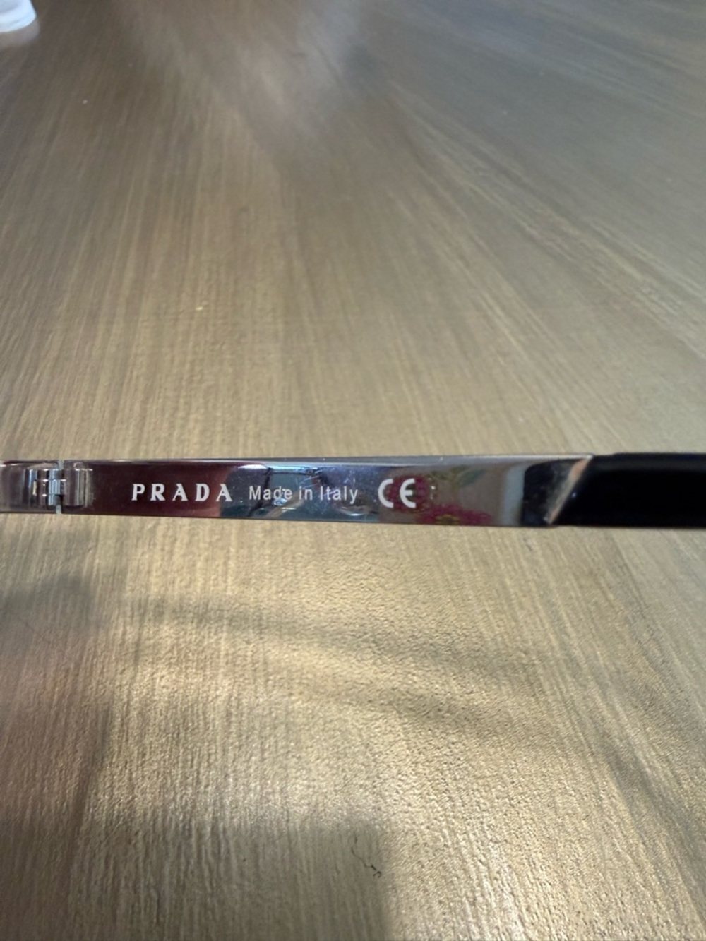 VINTAGE Prada Silver Aviator Sunglasses with Gradient Brown Lenses - Picture 3 of 5